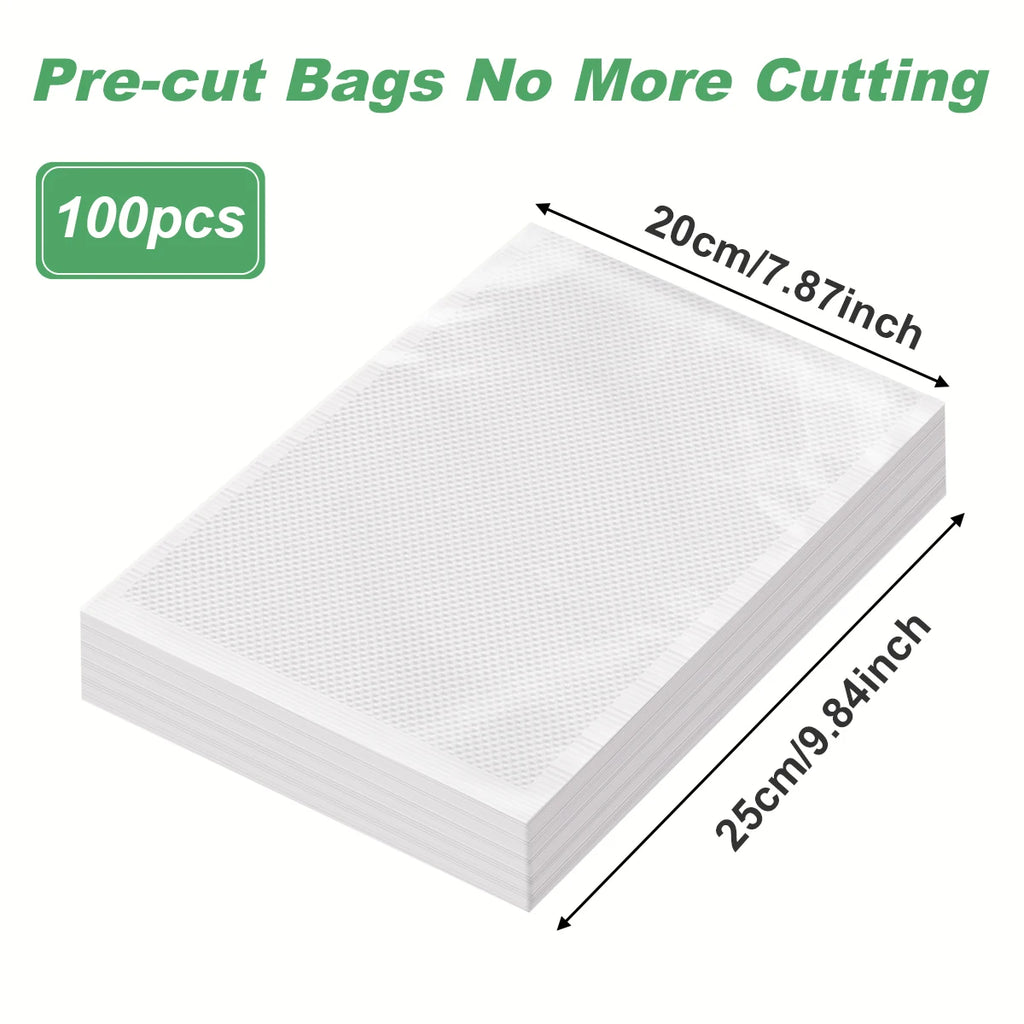 Vacuum Sealed Food Storage Bag Sealer, for Vacuum Preservation Machine, Food Packaging, Freshness Preservation for Kitchen
