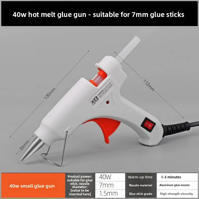 Hot Melt Glue Gun with Switch .suit Glue Stick Mini Indusrial Adhesive Hot Gun Electric Heat Temperature Gun Repair Tool