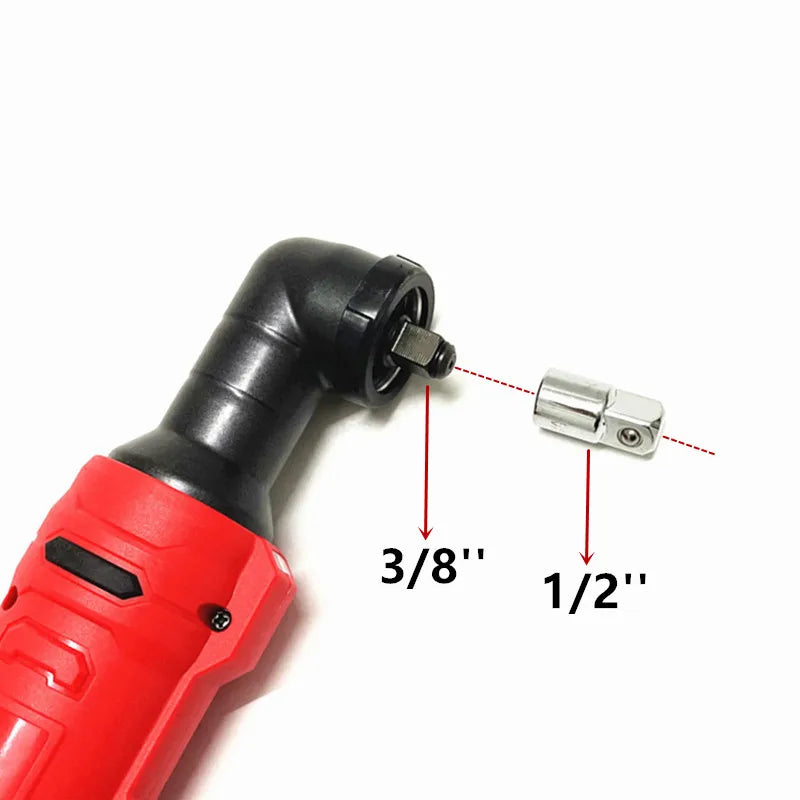 Fit For Milwaukee 18V Battery 1200NM Brushless Ratchet Wrench 3/8'' 1/2'' 2 in 1 Impact Removal Screw Nut Driver Power Tools