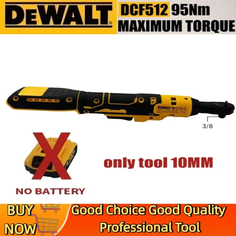Dewalt Brushless Ratchet Right Angle Wrench DCF512 Cordless Driver Multifunction Variable Speed Power Wrench LED Power Tools
