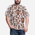 Custom Face T-shirts For Men Full Print Personalized Diy Face Photo Tshirt Custom Picture Short Sleeve Round Neck Tee Shirt