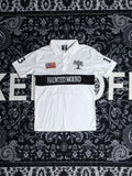 Y2K American Halloween Elements Letter Embroidery Splicing Jumpsuit Short Sleeved T-shirt Casual Jersey Men's Clothing