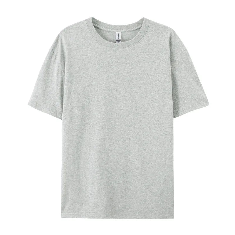Free printing 180Gsm 100% Cotton Short Sleeve Tops Tee  Custom Order Choice Yourself Unisex O-Neck Men T-Shirt Plus Size S-6XL