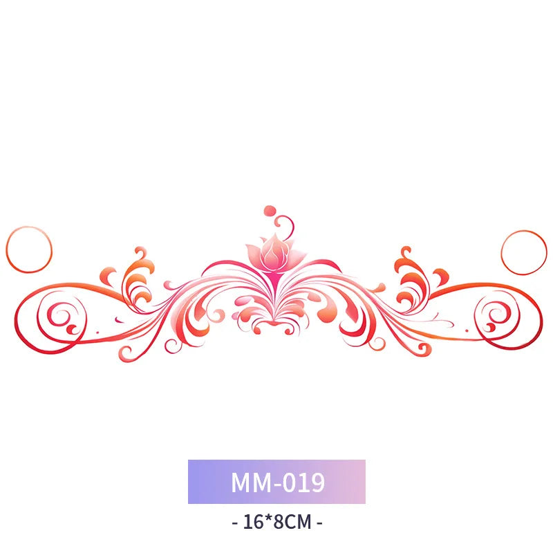 Sexy Succubus Tattoo Stickers Tatoo Waist Chest Woman Art Temporary Tattoos Waterproof Long-Lasting Fake Tattoos For Women