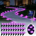 30 LED Outdoor Solar Ground Lights Warm White,Solar Garden Lights Outdoor,8 Modes Auto On/Off IP54 Waterproof ,Solar Lights Outdoor Decorative Landscape LED For Garden Patio Lawn Yard Backyard