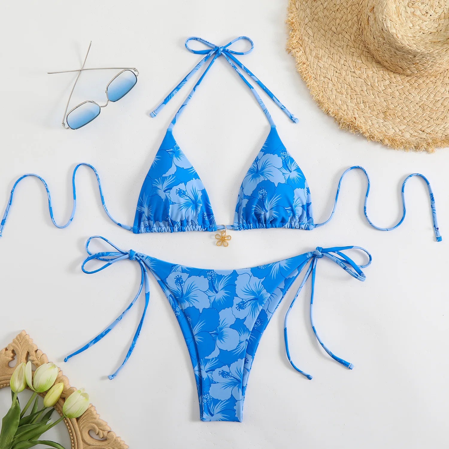 Sexy Swimsuit Women's Bikinis Swimwear Woman 2026 Bathing Suit 3 Piece Triangle Bikinis Sets Beach Dress Wear Cover Up Beachwear
