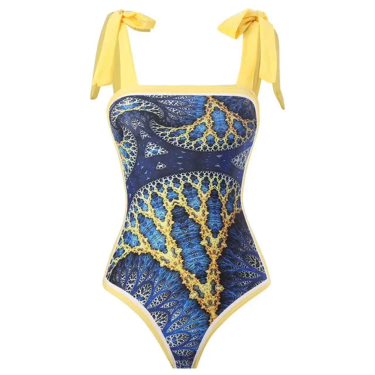 Sexy Slimming One-Piece Swimsuit Women's Beach Dress Set Fashionable Thermal Spa Swimming Bikini Full Coverage Fixed Chest Pad