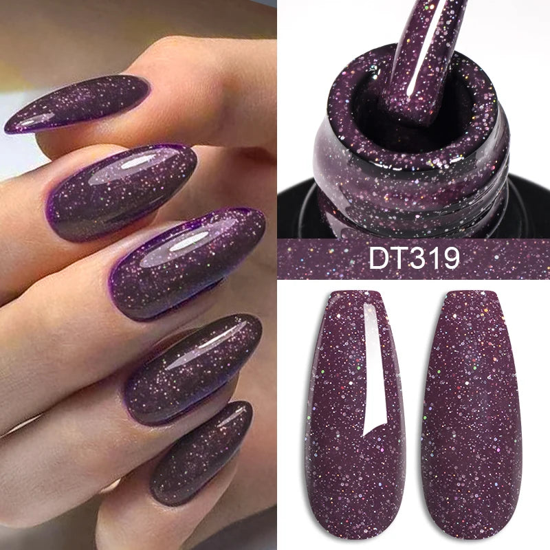 7ml Coffee Brown Gel Nail Polish Autumn Winter Nail Art Gel Varnish Semi Permanent Nail Supplies DIY Manicure Hallowee Nails