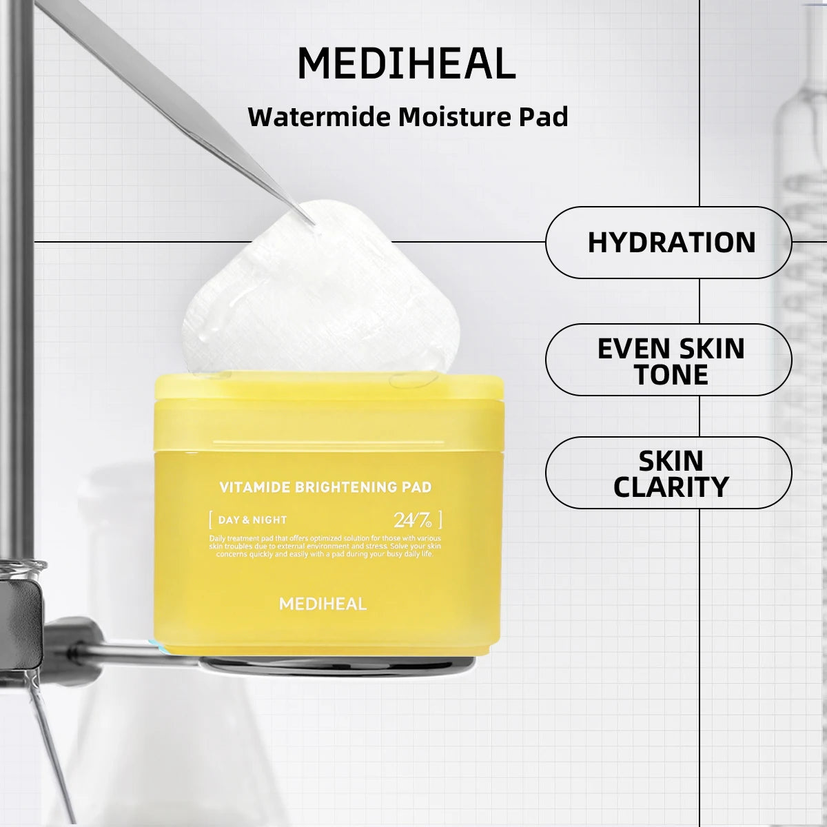 MEDIHEAL Pad,Ready-to-Use Pad,Daily Skincare Pads,Long-Lasting Moisture,Intense Hydration,Korean Skincare,K-Beauty,Korean Makeup