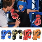 1Pair Breathable Kids Boxing Gloves PU Leather Muay Thai MMA Punching Karate Child Punching Gloves 6oz Training Gloves