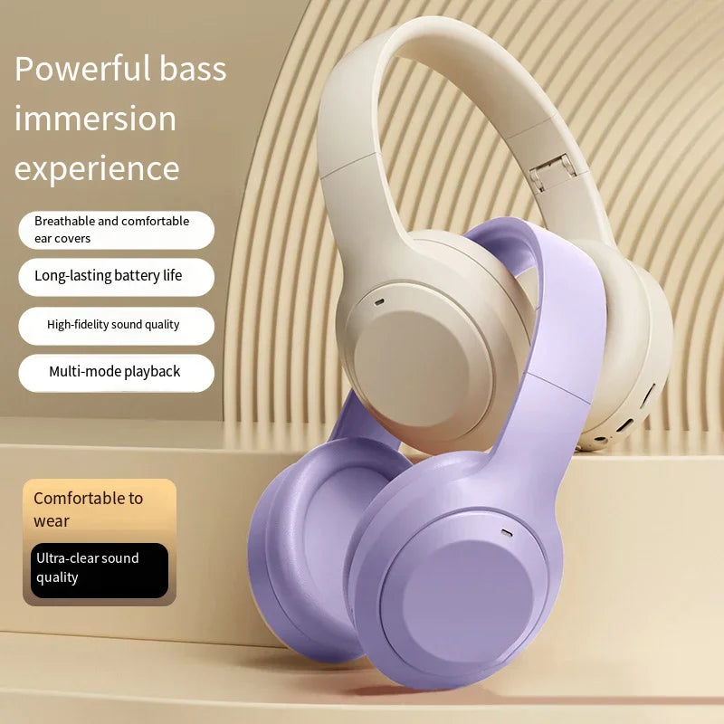 M5 Wireless Bluetooth 5.3 HiFi Stereo Headphones Noise Cancelling Gaming Foldable with Microphone