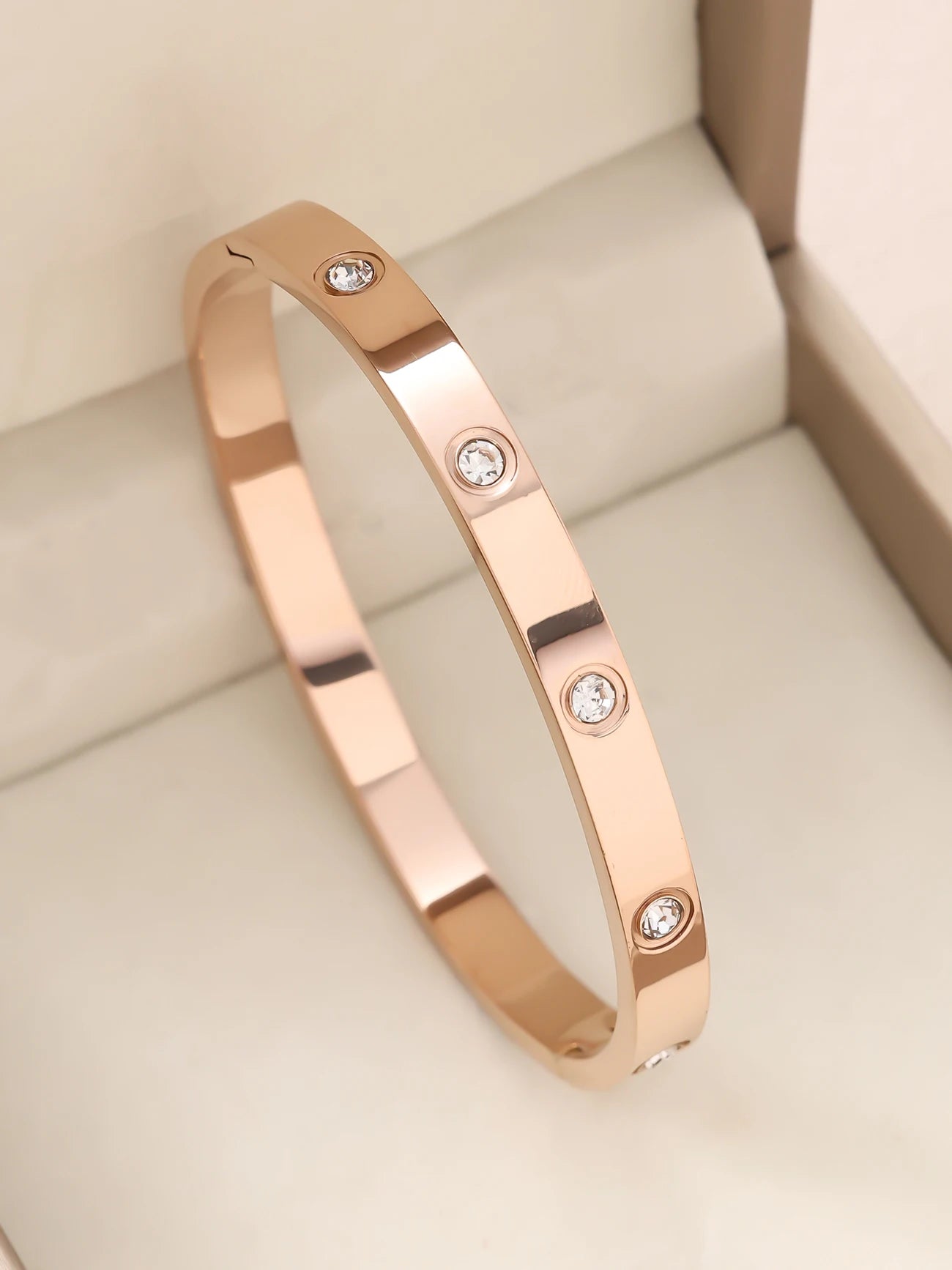 1pieces/set women's wedding jewelry party holiday Valentine's Day gift stainless steel bracelet plated with 18K gold bracelet