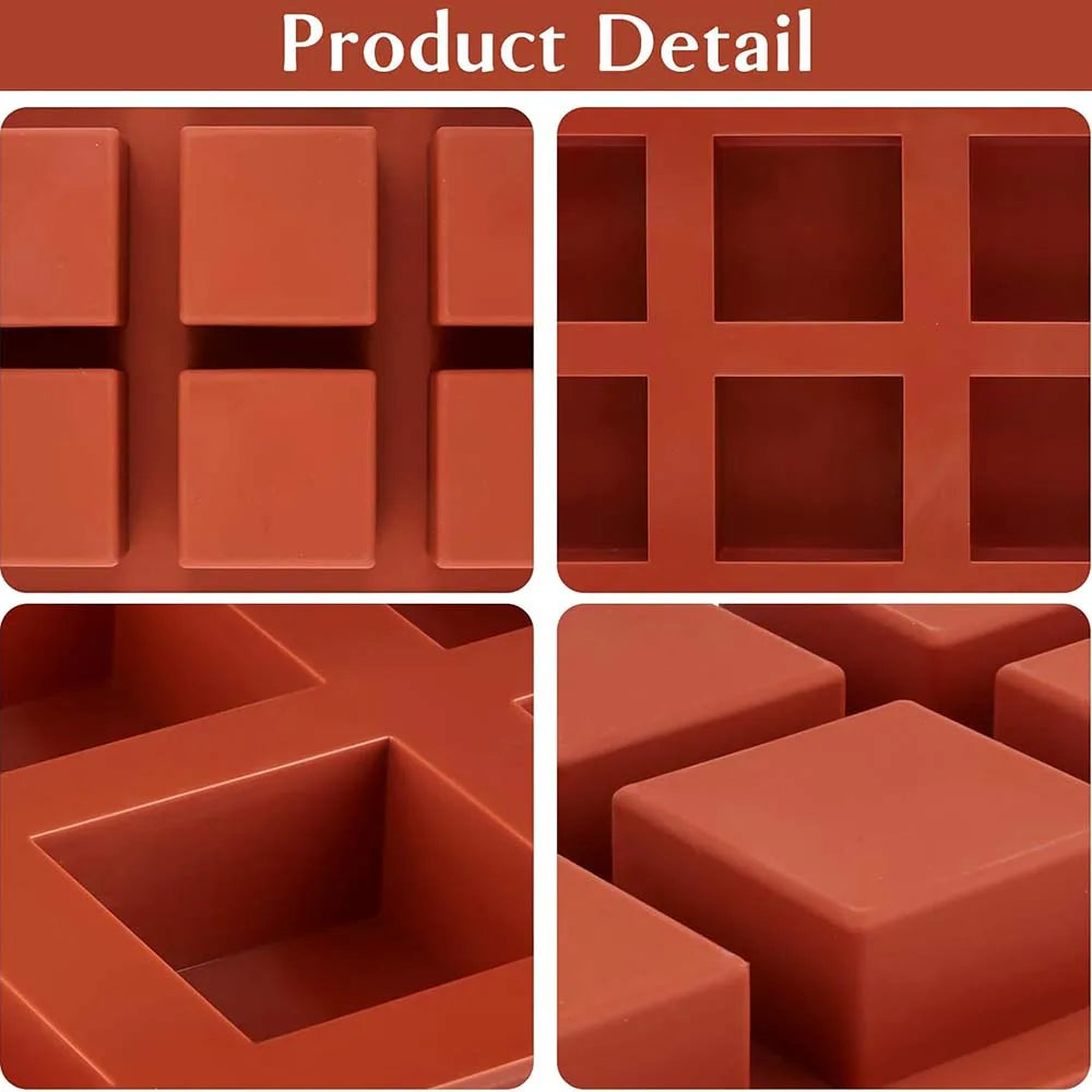 40 Cavity Square Silicone Mold Mini Candy Chocolate Gummy Ice Cube Jelly Truffles Pralines Ganache Moulds Cake Decorating Tools
