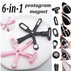 6-IN-1 Strong Magnetic Stick for Cat Eye Polish Black Nail Magnet Tool Magnet Pen Nails Art Design Glitter Effect Manicure Tools