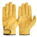 1 pair of work gloves, suitable for gardening, sports, motorcycles, driving, and welding, with soft material and elastic fit
