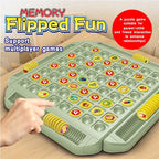 Interactive Board Game Fruit Flip Chess Game Toys Matching Puzzle Board Cartoon Flip Chess Memory Game Kid Boys Girl Child Gifts