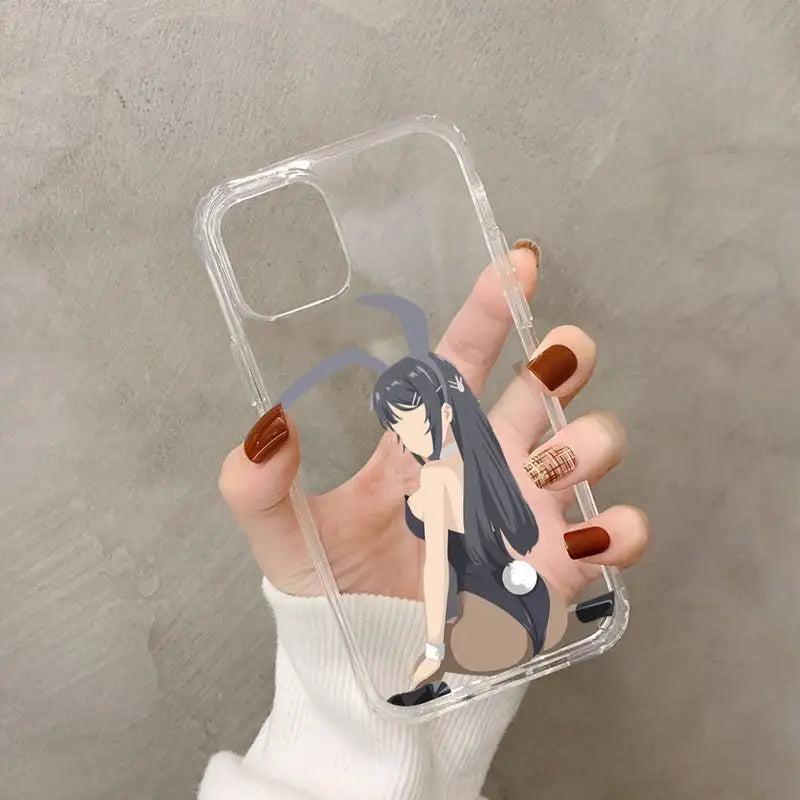 Anime Mai Sakurajima Phone Case for iPhone 11 12 13 mini pro XS MAX 8 7 6 6S Plus X 5S SE 2020 XR case
