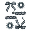 Waterproof Temporary Tattoo Sticker Sexy Lace Bow Knot Flower Arm Leg Body Art Flash Tatoo Fake Tatto for Men Women