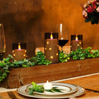 3Pcs Flameless LED Candles Lights 3D Flame Flickering Flameless Candles with Remote Timer LED Candles Halloween Christmas Decor