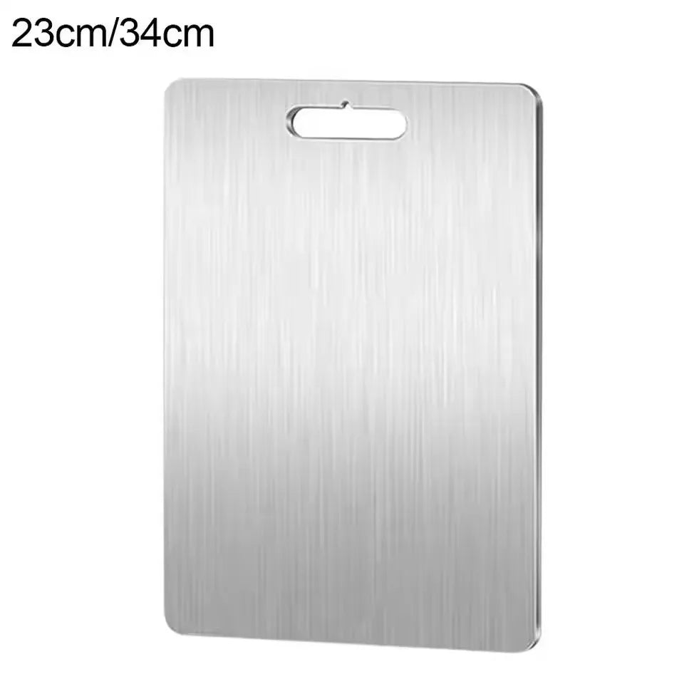 Titanium Cutting Stainless Boards for Kitchen Board 316 Steel Thickened Double Sided Food Grade Portable Fruit Meat Chopping