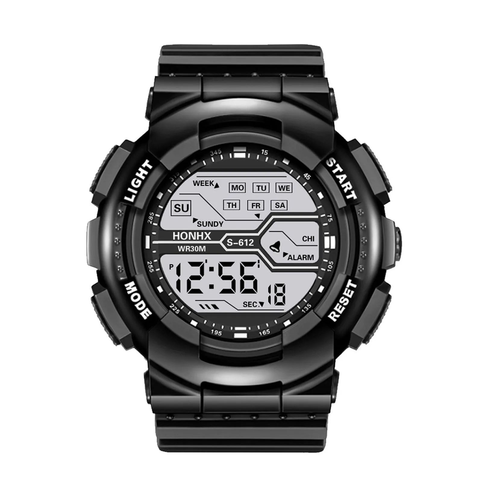 A Variety Of Styles Of Cool Sports Electronic Watches With Four Buttons