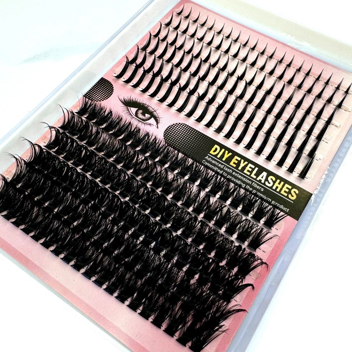 Eyelash Clusters 80D/100D+Fairy Hair Lashes DIY Spiky Lash Extension Mega Cluster Eyelash Extensions Mink Strips Lashes Thick