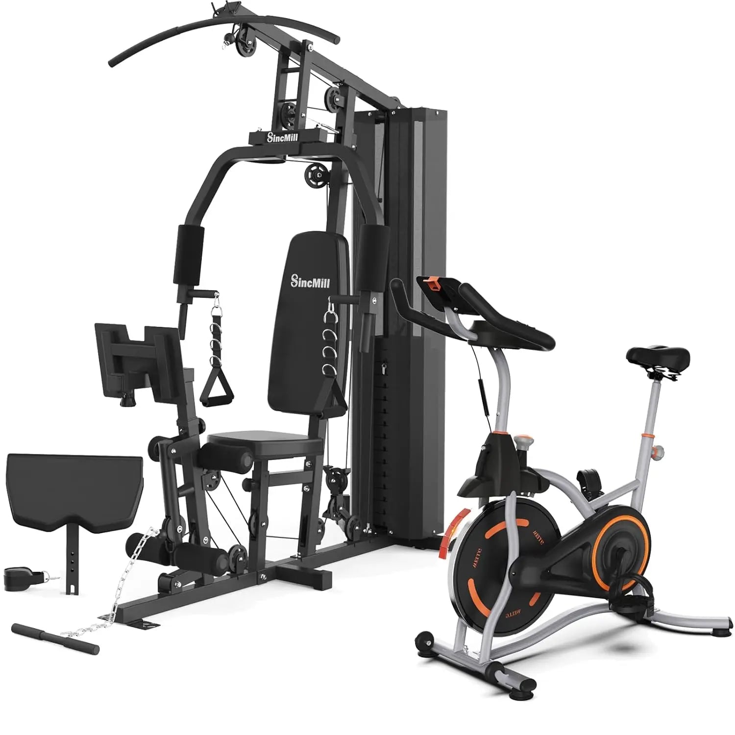 Home Gym SCM-1148L 148LB Multifunctional Full Body Home Gym Equipment for Home Workout Equipment Exercise Equipment, Customized