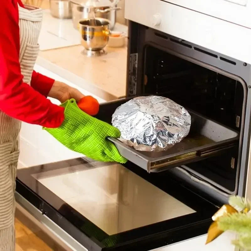 Aluminum Foil Insulation Covers Disposable Food Cover Foil Film Fresh-keep Saran Warp Fruit Storage Cover Kitchen Insulation Lid