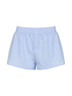 Striped Print Casual Shorts for Women Elastic Waist Fashion Button Bottoms Streetwear Chic Basic Y2K Loose Shorts