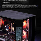 WJCOOLMAN Dreamer PLUS Secondary screen PC case with full side sea view room 360 water cooler Computer case gabinetes gamer