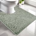 U-Shaped Toilet Mat Bathroom Mat Bathroom Carpet Bathroom Carpet Memory Foam/Chenille Bath Mat Anti-Skid Super Absorbent