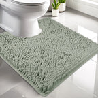 U-Shaped Toilet Mat Bathroom Mat Bathroom Carpet Bathroom Carpet Memory Foam/Chenille Bath Mat Anti-Skid Super Absorbent