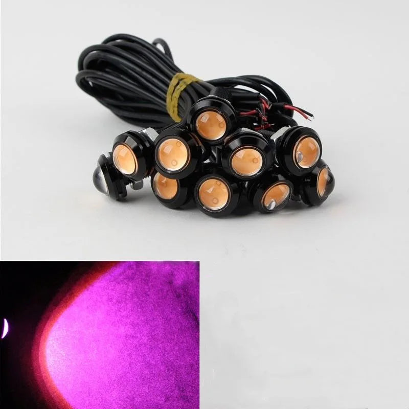 10pcs 12V LED Eagle Eye DRL 18mm High Power SMD Daytime Running Light Car Fog Bulb Reverse Backup Parking Turn Signal Lamp Hot