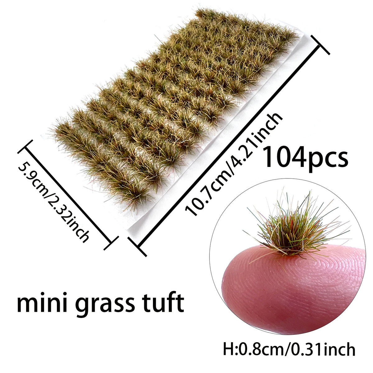 Micro Miniature Grass Cluster Model Sand Scene DIY Material Realistic Grass Tuft Miniature Grass Bushes Plant Cluster Scenery