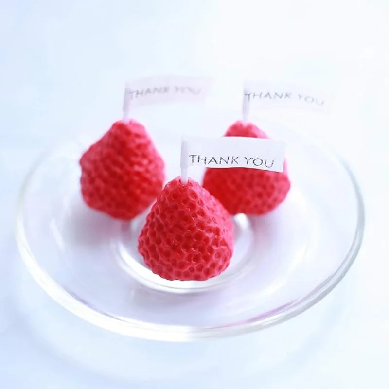 Strawberry Silicone Mold Fondant Chocolate Jelly Making Cake Tools Decorative Mold Oven Steam Available DIY Clay Resin Art