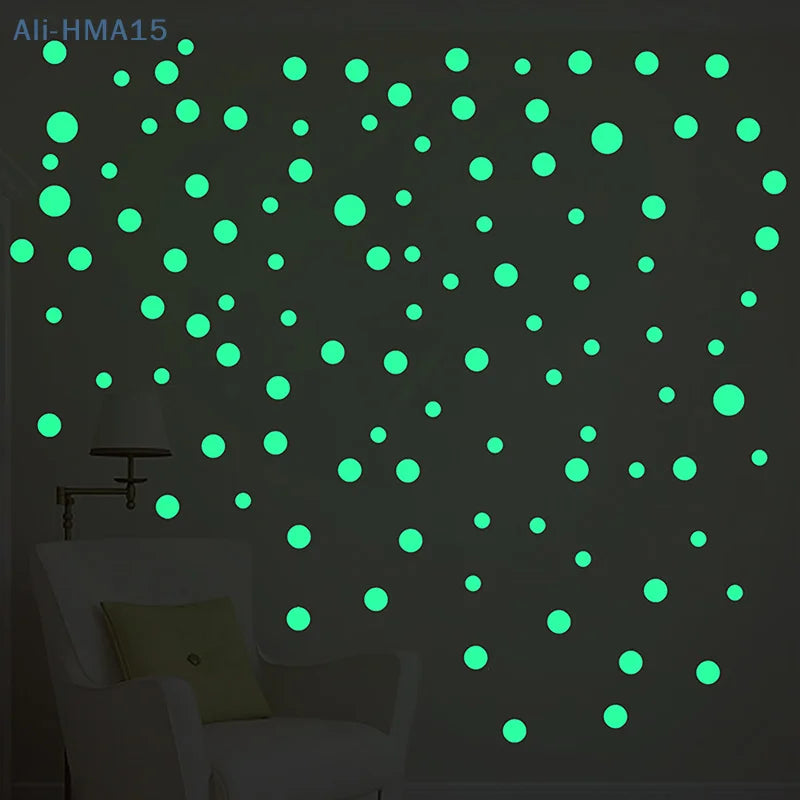 Luminous Dots Wall Stickers Fluorescent Home Children's Room Wall DIY Self-adhesive Decorative Glow In The Dark Stickers