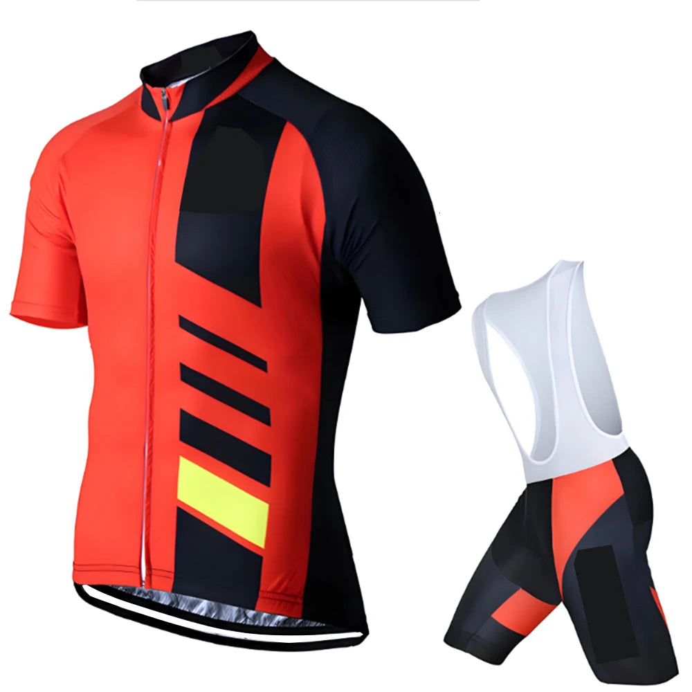 Men's 2-Piece Summer Cycling Set (Jersey + Shorts) – Spain 2026 New Team Summer Cycling Kit – Cycling Apparel – Cycling Jersey –