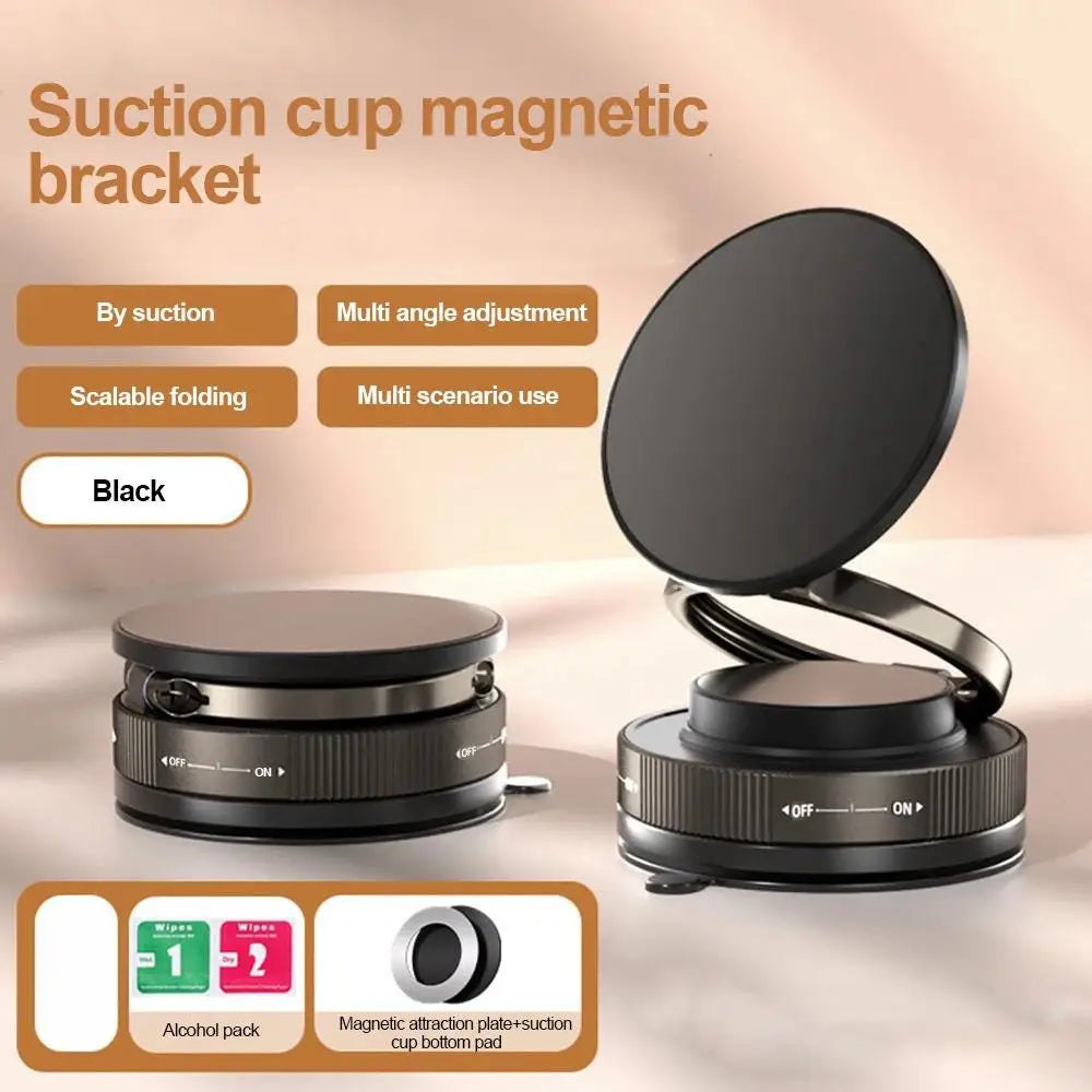 360° Upgraded Vacuum Magnetic Phone Holder, Magnetic Car Phone Mount, Hands-Free Suction Cup Phone Holder for Car/Gym/Mirror