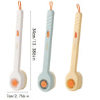1pc Liquid Filled Soft Long Handle Hair Bath Brush, with A Back Rubbing Tool and A Long Handle for Showering Bath Accessories