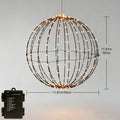 Battery Operated 11.8" Globe String Lights, 2 Pack Warm White Hanging Ball Lights with Remote, 8 Lighting Modes & Auto Timer, IP54 Tree Lights for DIY Floral, Plant & Wedding Decor