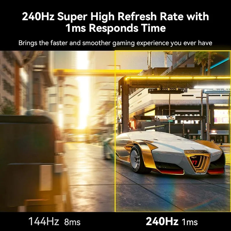 32 Inch Curved 240Hz Gaming Monitor High Refresh Rate, FHD 1080P Gaming PC Monitor HDMI DP1.4, Curved 1500R, 1Ms MPRT, HDR