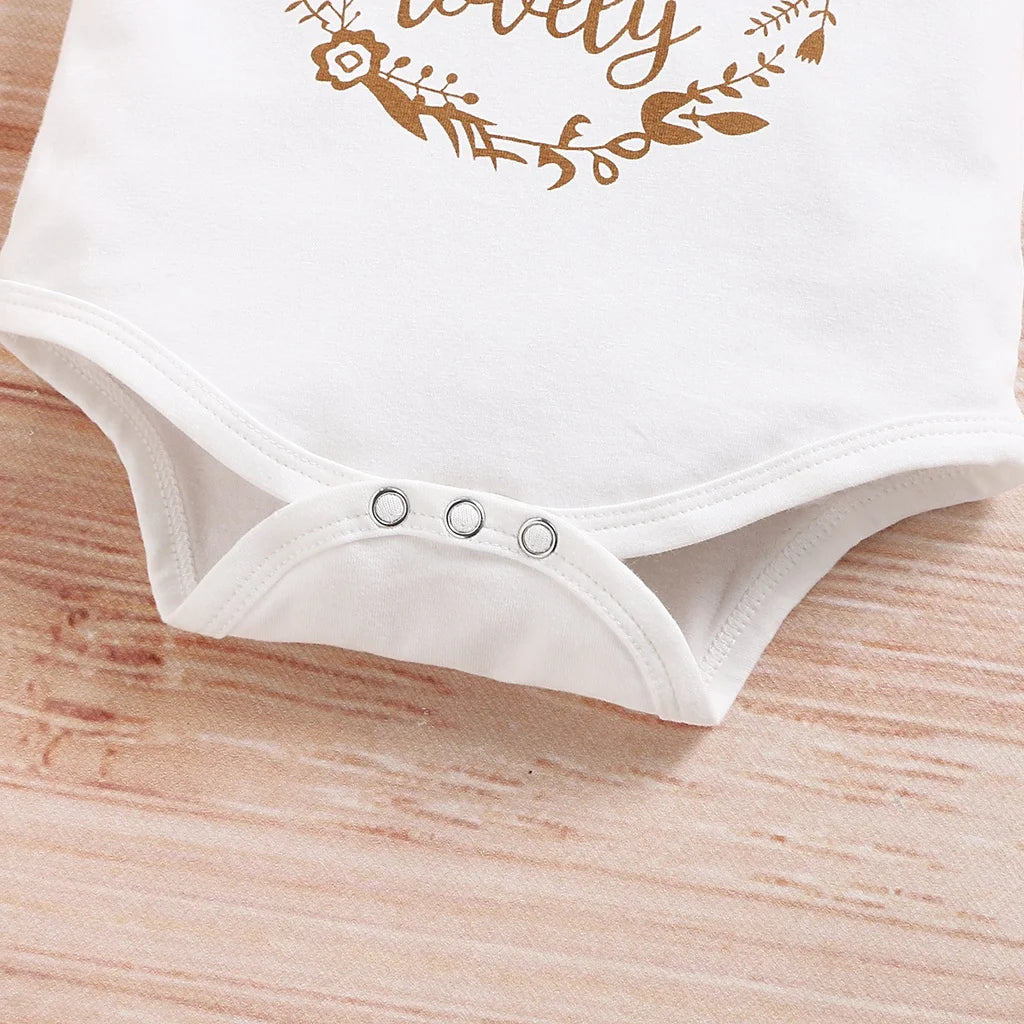 0-18 Month Newborn Baby Girl Clothes Set Romper Top+Polka Dot Shorts with Bow+Headband 3PCS Casual Outfits for Toddler Girl