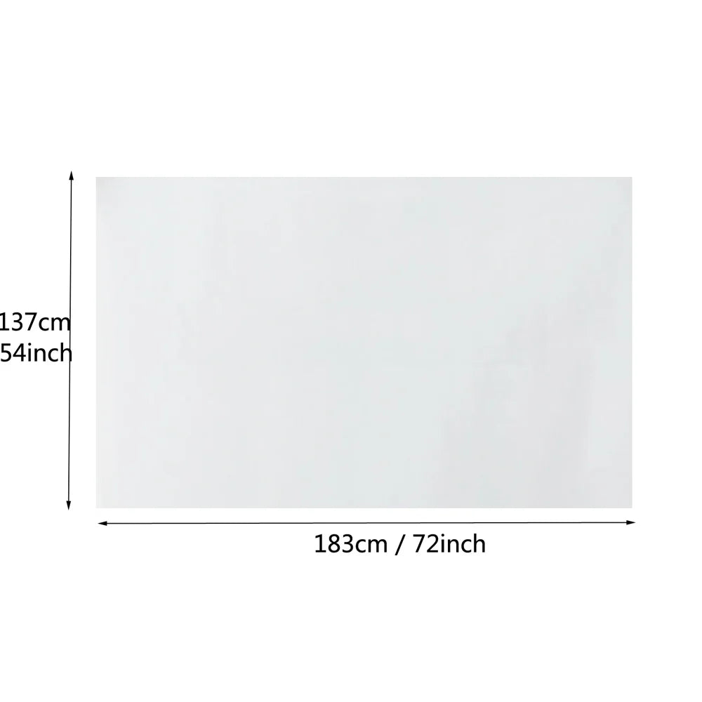 Disposable PE Table Covers Cloth Tablecloth Easy Cleanup Plastic Rectangle White Plastic Tablecloth for Party Wedding 10/5/2pcs