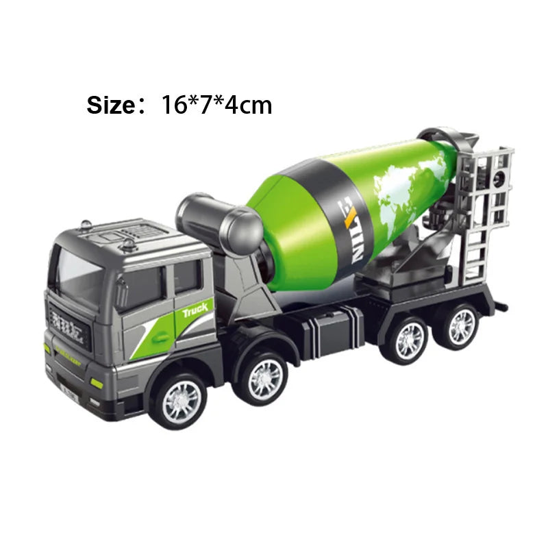 Engineering Diecast Tower Crane Forklift Bulldozer Excavator Vehicle Model Toys for Boys Alloy+Plastic Tractor Inertial Driving