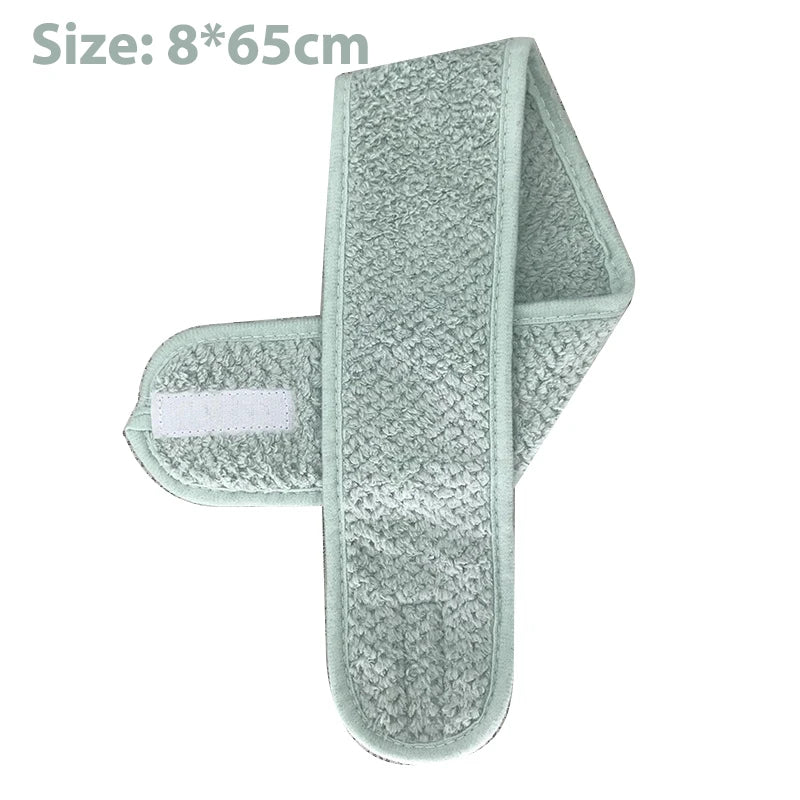Adjustable Makeup Headband Soft Fleece Face Wash Towel Bath Spa Facial Hairband Skincare Beauty Head Wrap Accessory