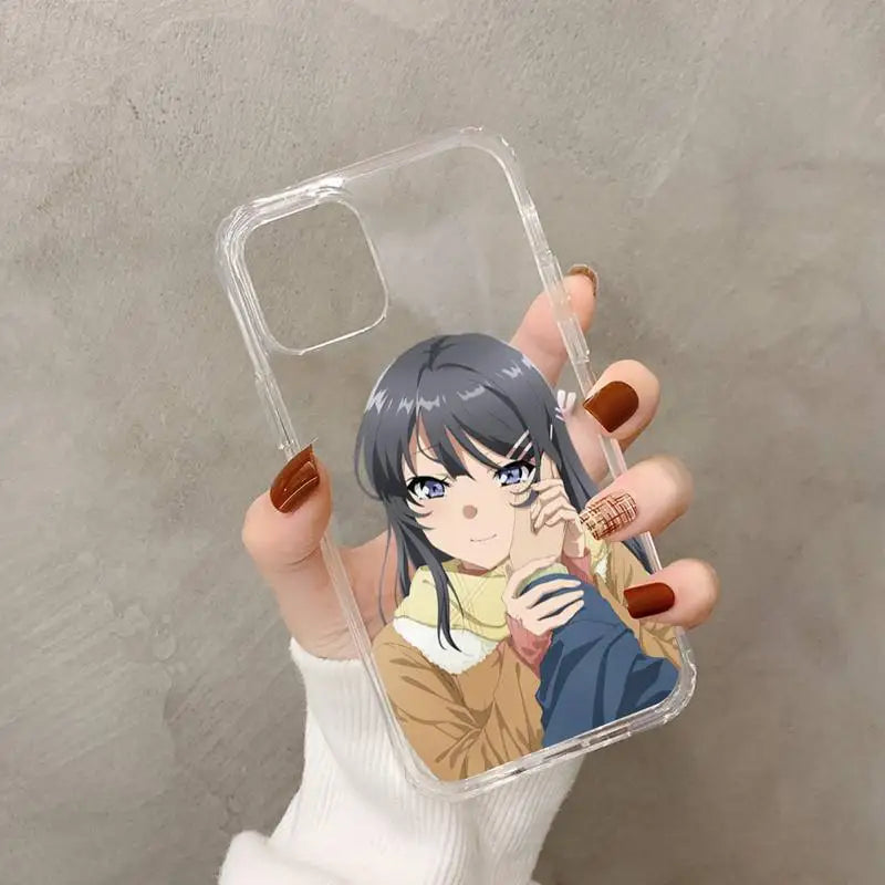 Anime Mai Sakurajima Phone Case for iPhone 11 12 13 mini pro XS MAX 8 7 6 6S Plus X 5S SE 2020 XR case