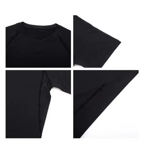 2026 Men Summer Sportswear Running T-shirt Compression T Shirt Elastic Quick Dry Sport Tops Tee Athletic Gym Workout Shirts