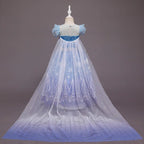 Kids Girl Cosplay Elsa Princess Costume Luxury Sequins Birthday Prom Gown Fancy Carnival Toddler Clothing Halloween Role Playing
