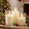 Flameless LED Electronic Candles Complete Set, Decorative Candle Lights for Christmas, Wedding, Party, Tabletop Home Decorations