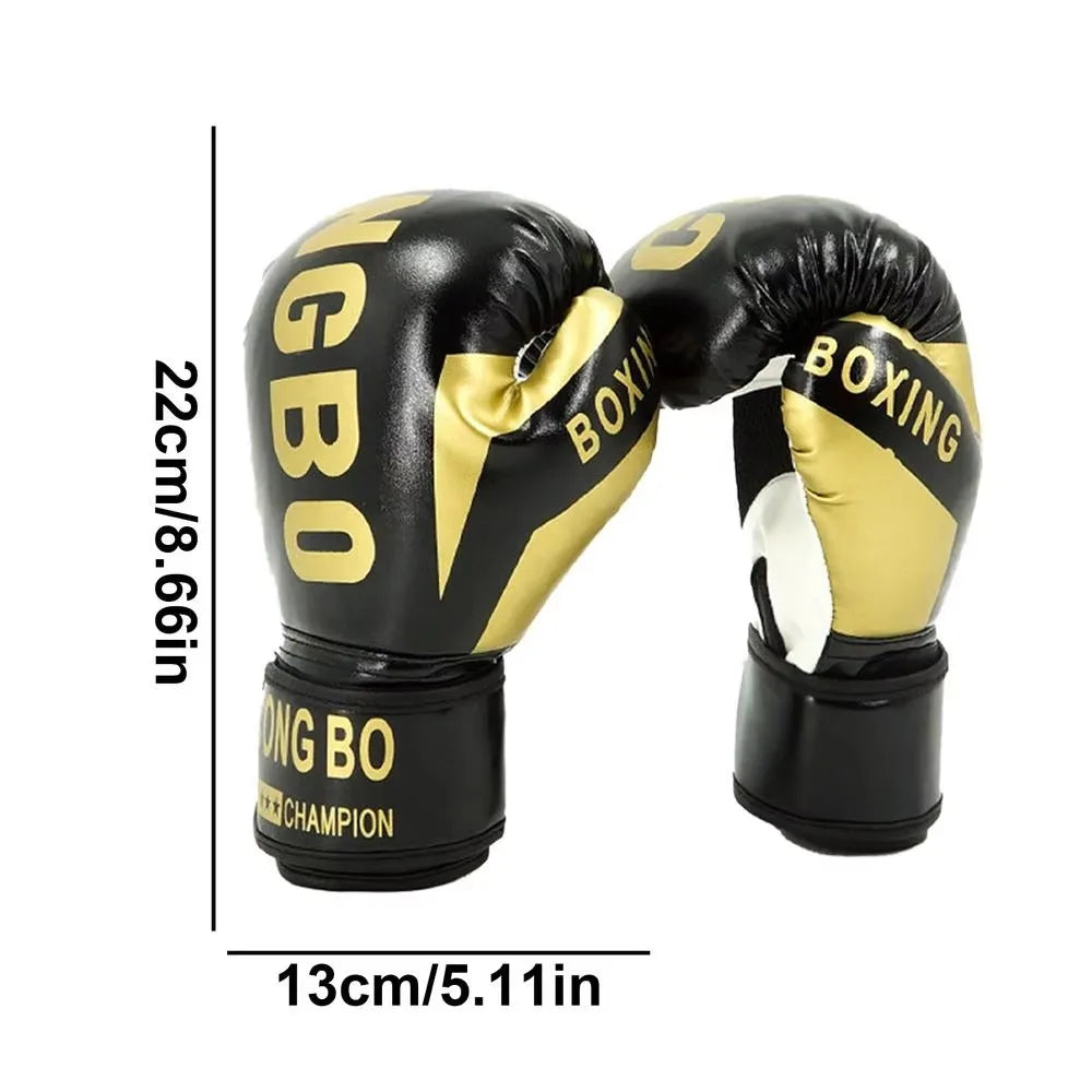 1Pair Breathable Kids Boxing Gloves PU Leather Muay Thai MMA Punching Karate Child Punching Gloves 6oz Training Gloves